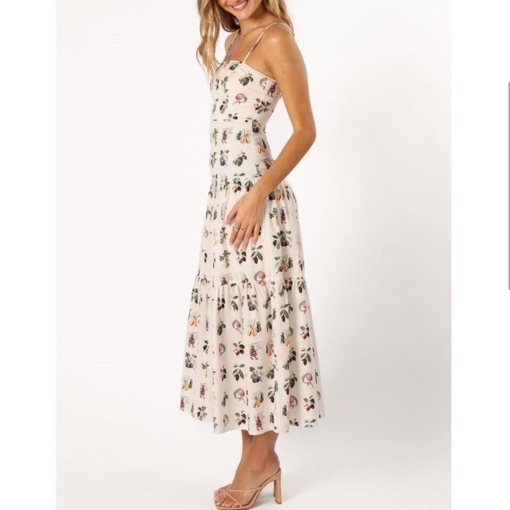 NWT Petal & Pup Botanique Fruit Print Cotton Midi Sundress Medium 4-6 dress - Picture 4 of 13